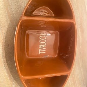 Rae dunn football shaped  server dish